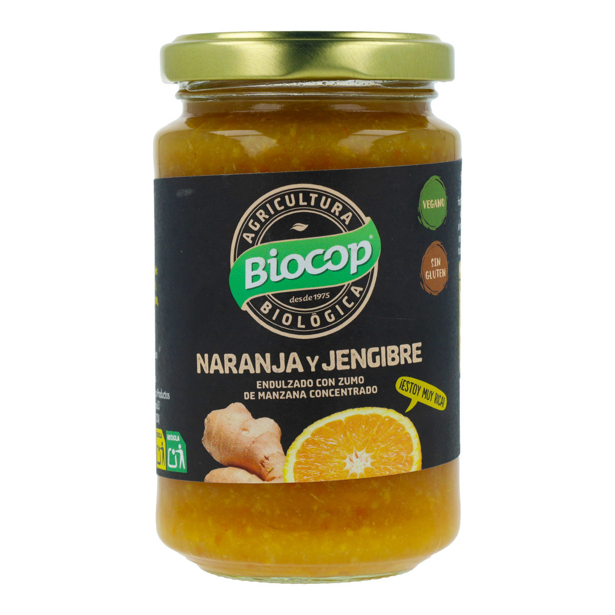 Pack 2 x Compota de Naranja y Jengibre BIO Biocop, 265 g