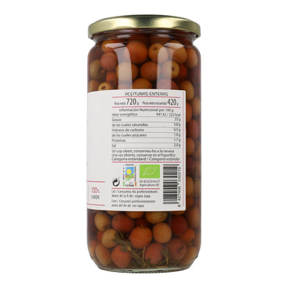 Arbequina-olijven ECO Cal Valls 720 g