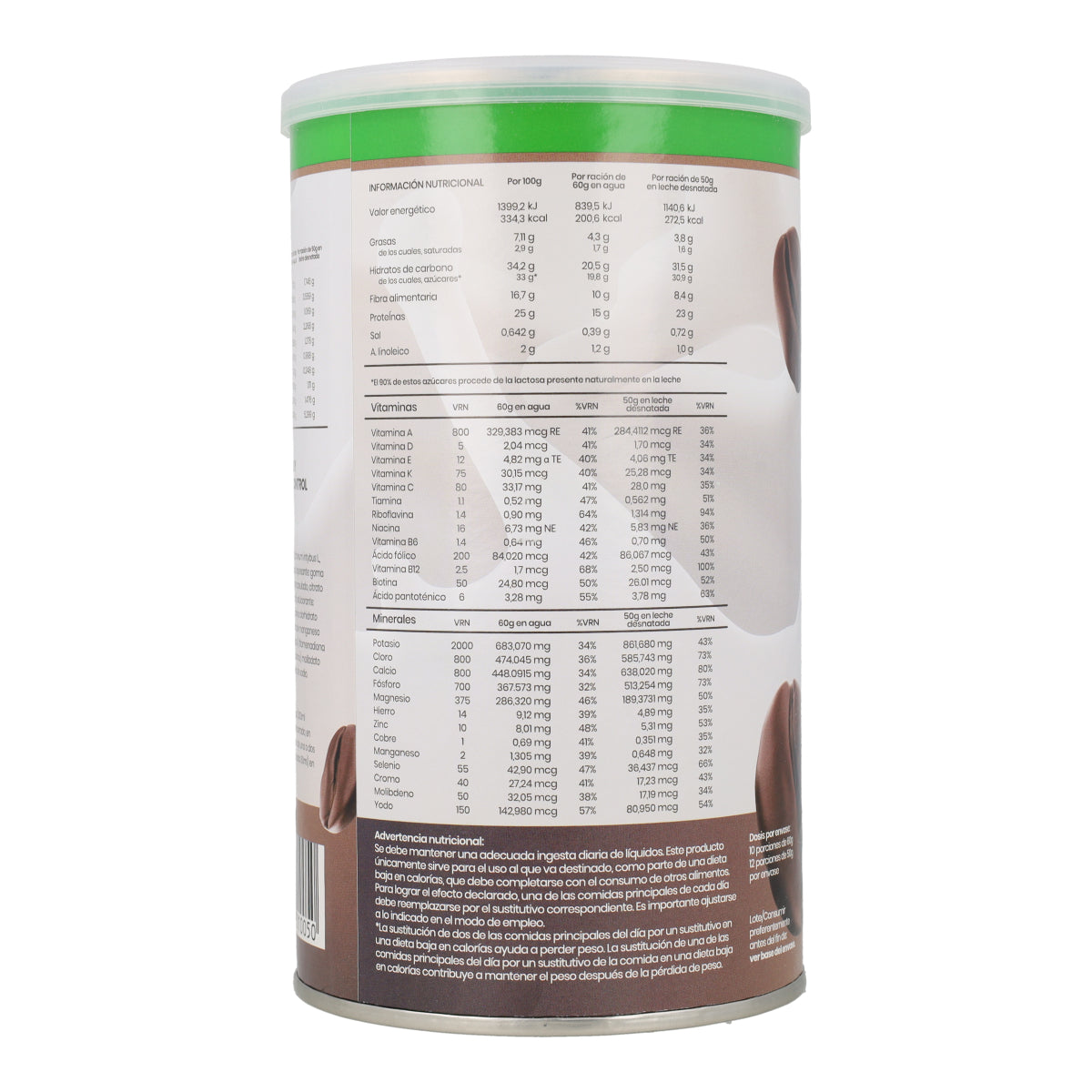 Verzadigende cappuccino-shake van Sotya, 700 g
