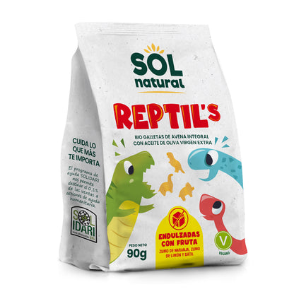 Biscuits Bio Enfants Avoine et Fruits Sol Natural 90 g