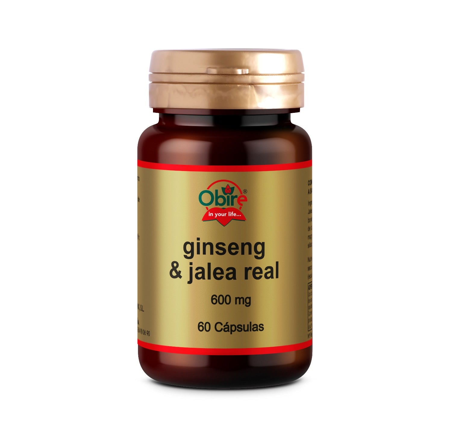 Ginseng et Gelée Royale 600 mg Obire 60 gélules