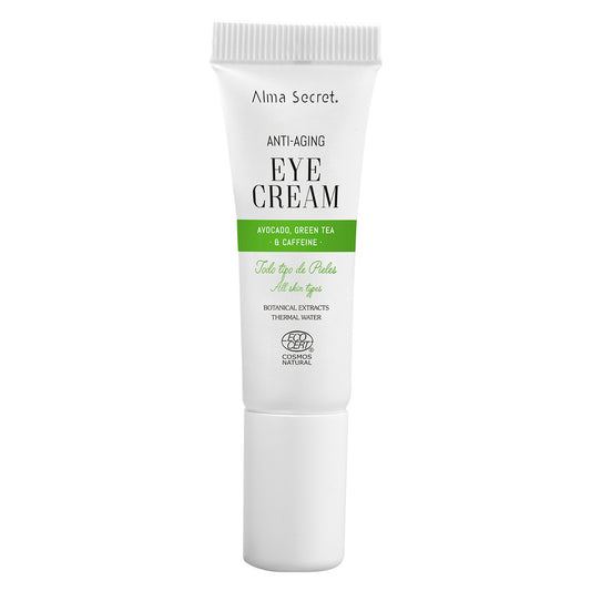 Tube contour des yeux anti-âge à l'avocat, au thé vert et à la caféine Alma Secret 10 ml