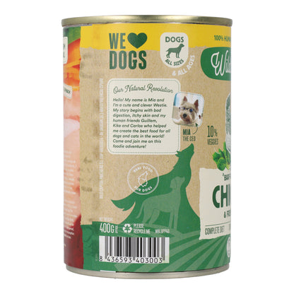 Boîte de poulet BARF pour chiens Wild Balance 400 g