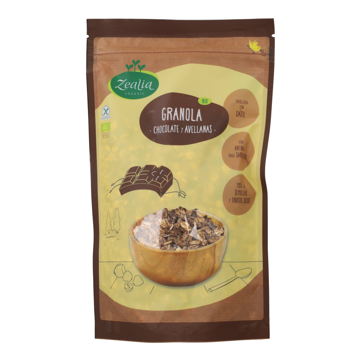 Granola au chocolat bio sans gluten Zealia 300 g