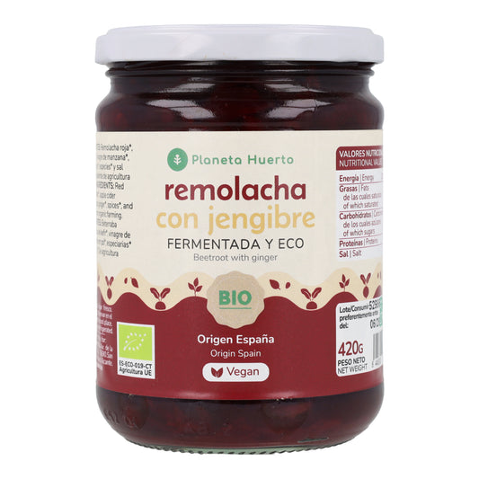 Gefermenteerde rode biet met gember Eco Planeta Huerto 420 g