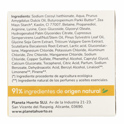 Shampooing fortifiant solide aux acides aminés Planeta Huerto 85 g