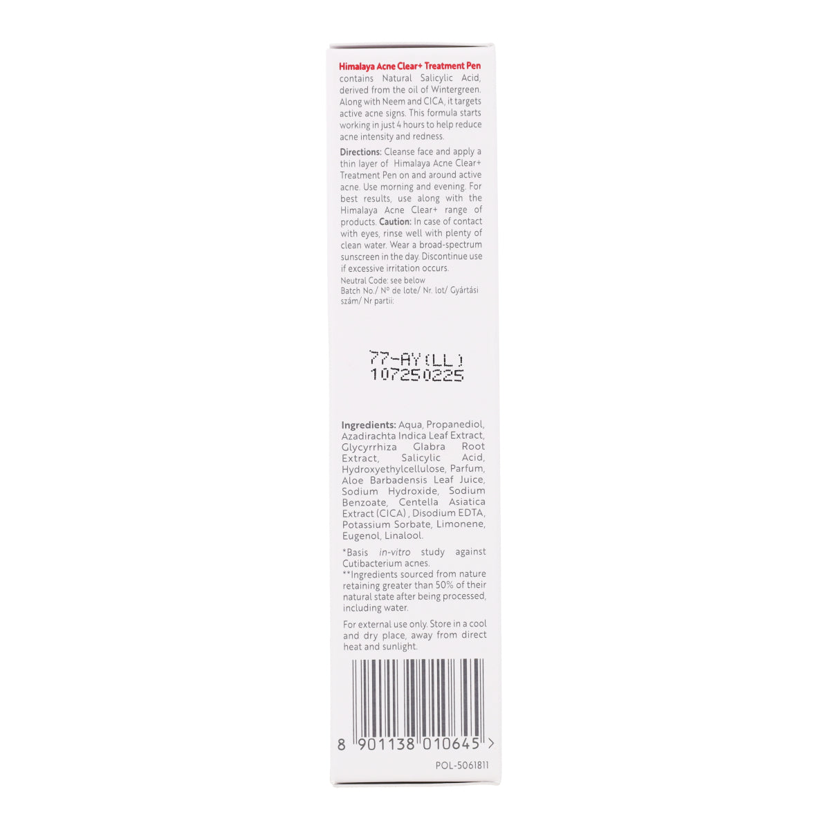 Stylo de traitement Himalaya contre l'acné 15 ml