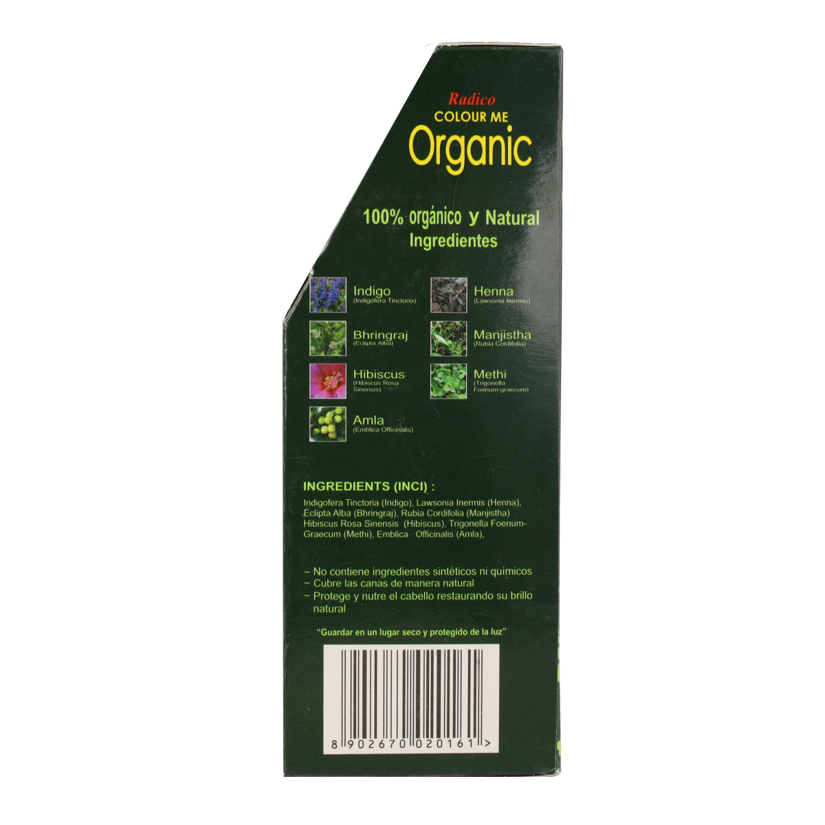 Teinture végétale pour cheveux châtain Radico 100 g