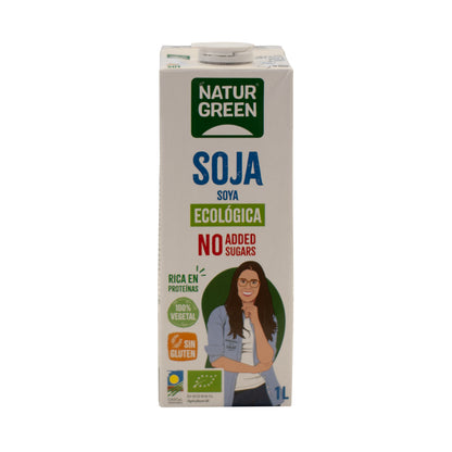 Boisson au soja Nature sans sucres NaturGreen, 1 L