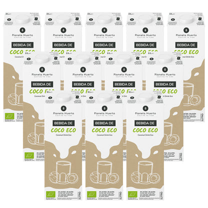Pack 12x Bebida de Coco Eco Planeta Huerto 1L
