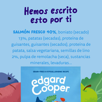 Croquettes pour chiens au saumon norvégien Edgard &amp; Cooper 1 kg