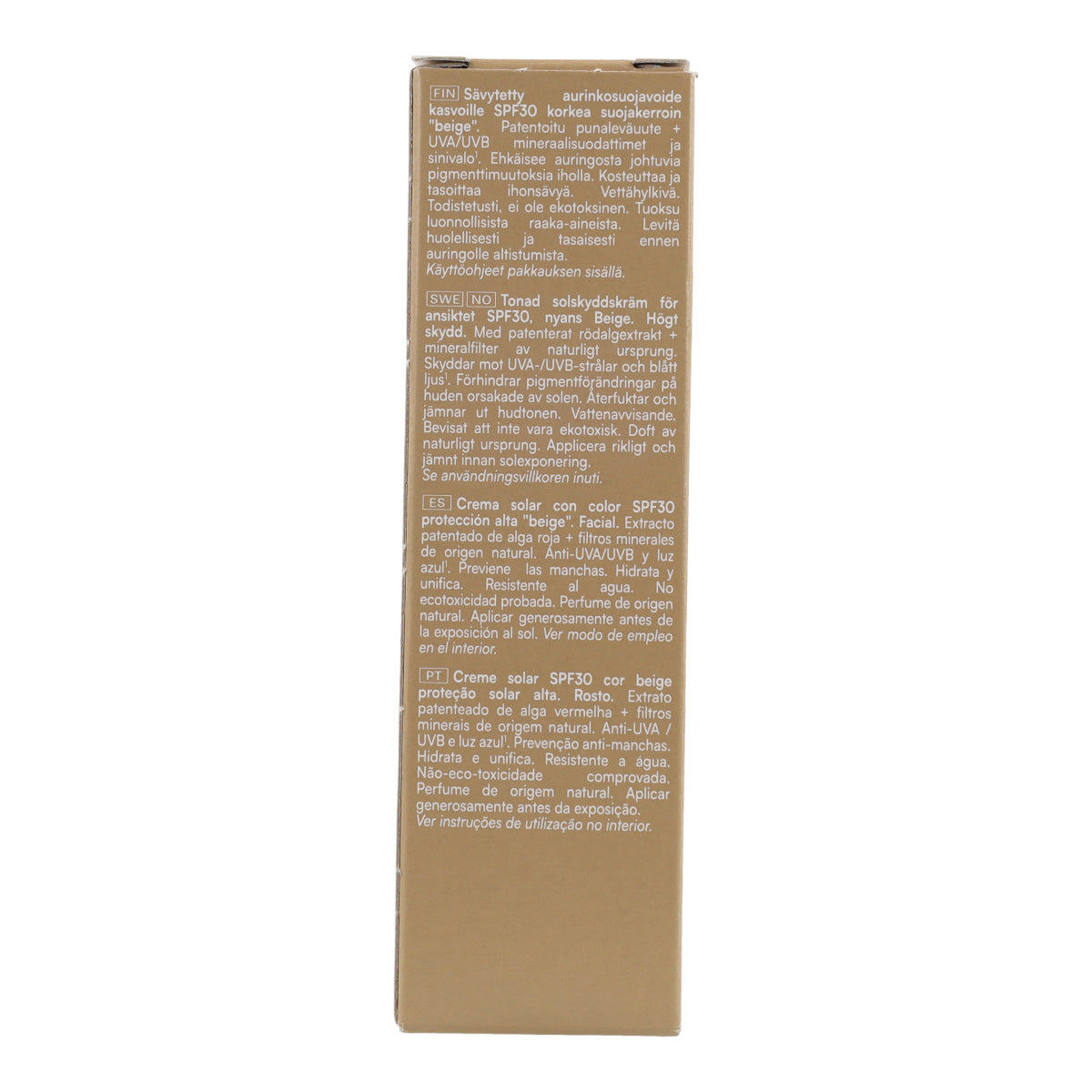 Crème solaire protectrice pour le visage couleur beige SPF30 Alga Maris 50 ml