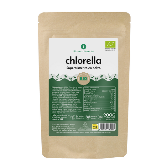 Chlorelle en poudre ECO Planeta Huerto 200 g
