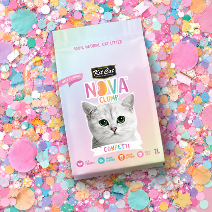 Kit Cat Arena Eco SoyaClump - Confetti 7 L Litière pour chat