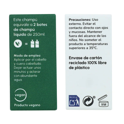 Vaste antiroosshampoo met rozemarijn en salie Planeta Huerto 85 g