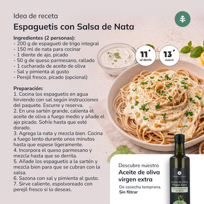 Spaghetti de blé entier ECO Planeta Huerto 500gr