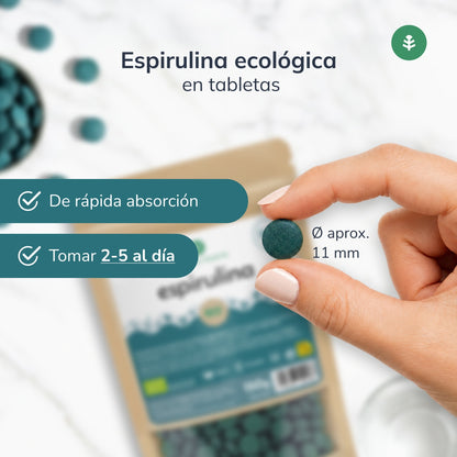 Spiruline Bio 500mg Planet Orchard 300 comprimés