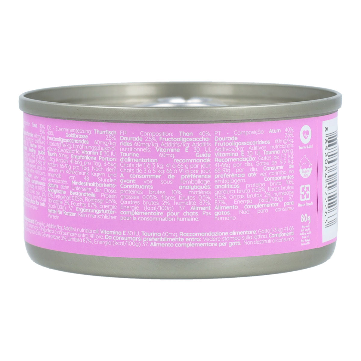 Kit Cat Lata Toppers - Atún & Dorada 80 g Comida húmeda para gatos