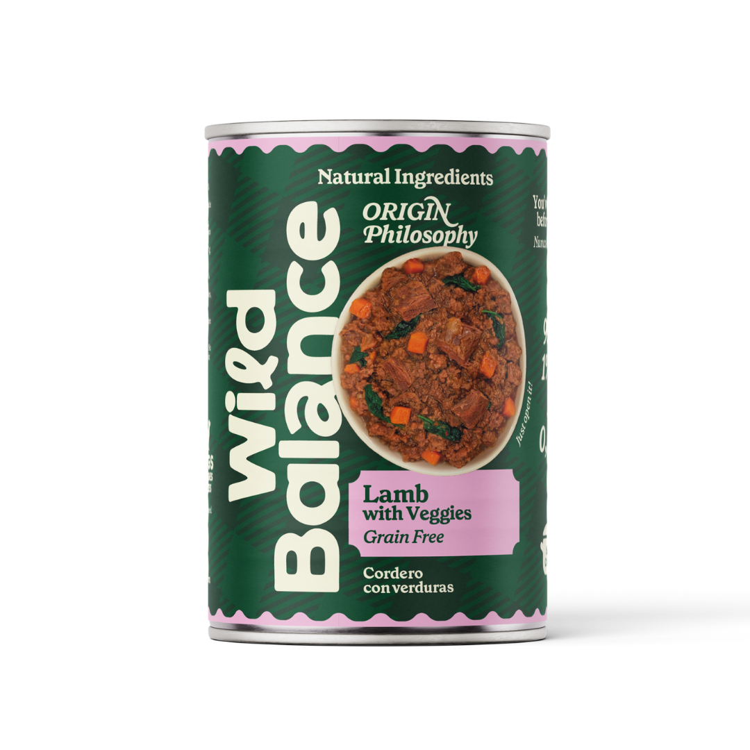 Menu complet BARF à base d'agneau pour chiens, Wild Balance, 400 g