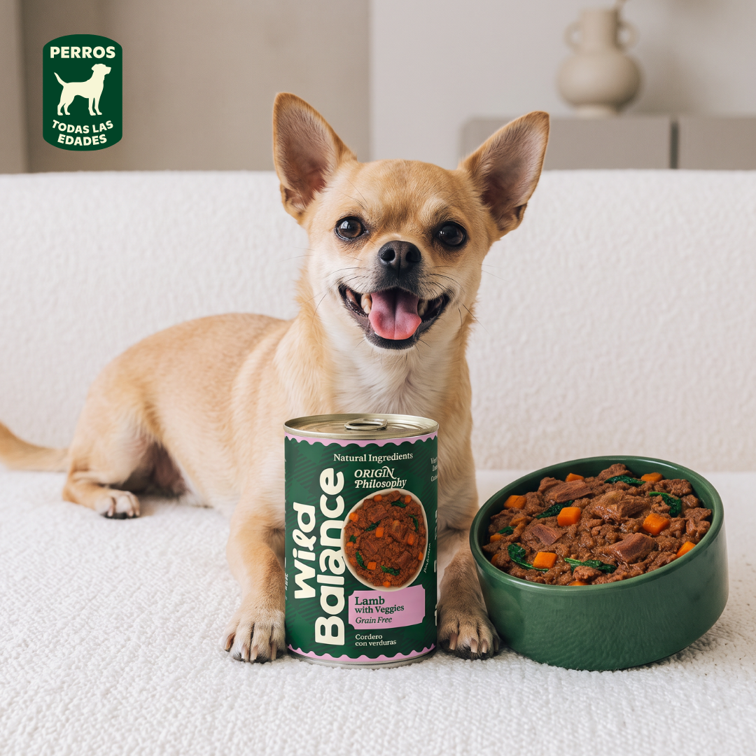 Menu complet BARF à base d'agneau pour chiens, Wild Balance, 400 g