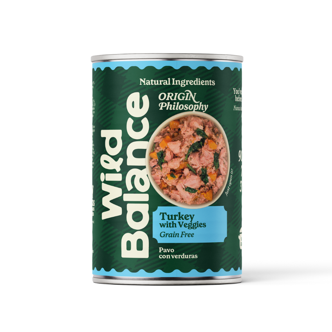 Menu complet BARF à la dinde pour chiens, Wild Balance, 400 g