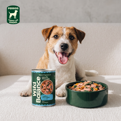 Menu complet BARF à la dinde pour chiens, Wild Balance, 400 g