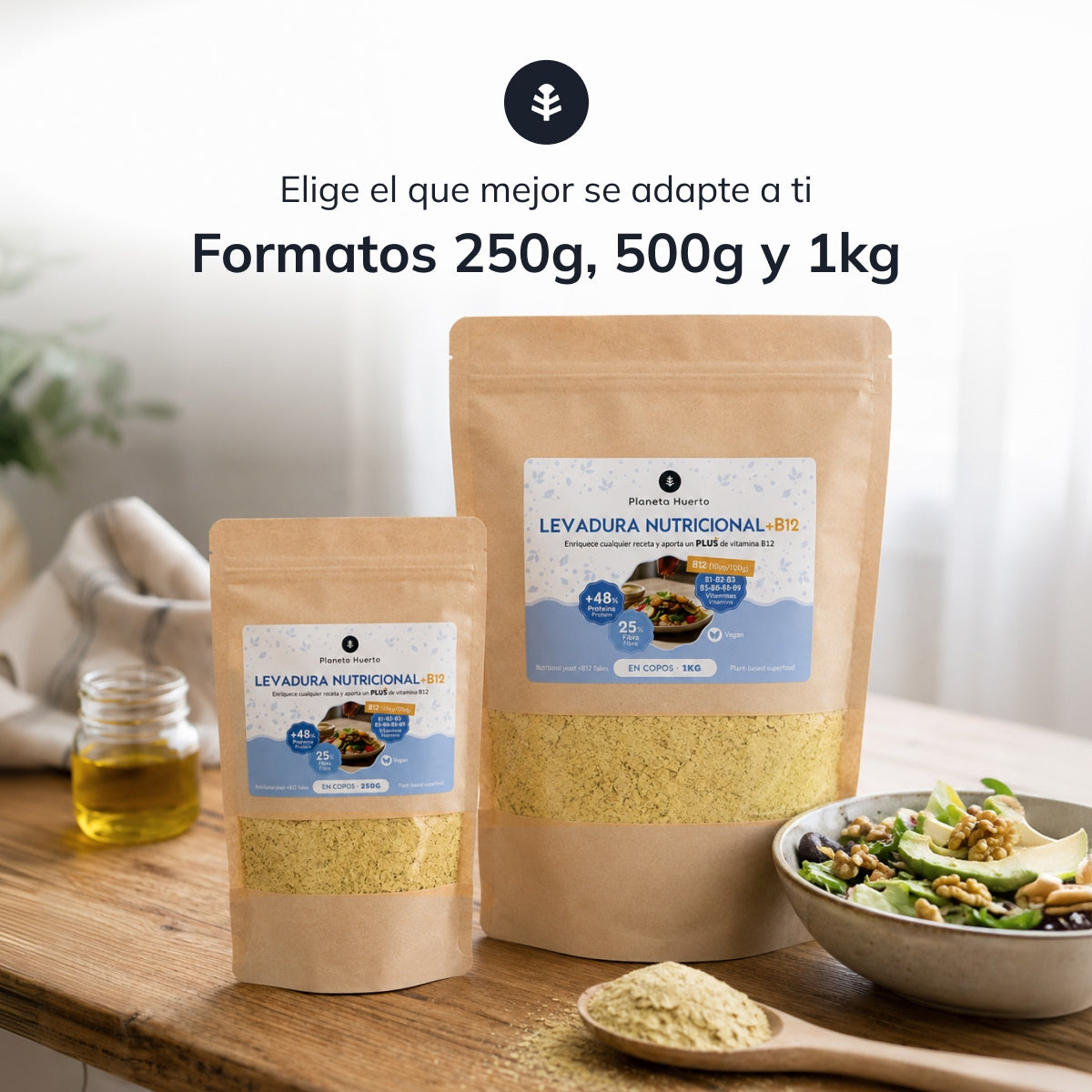 Levure nutritionnelle + B12 Planeta Huerto