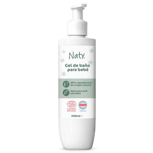 Gel douche pour bébé 0m+ Naty 240 ml