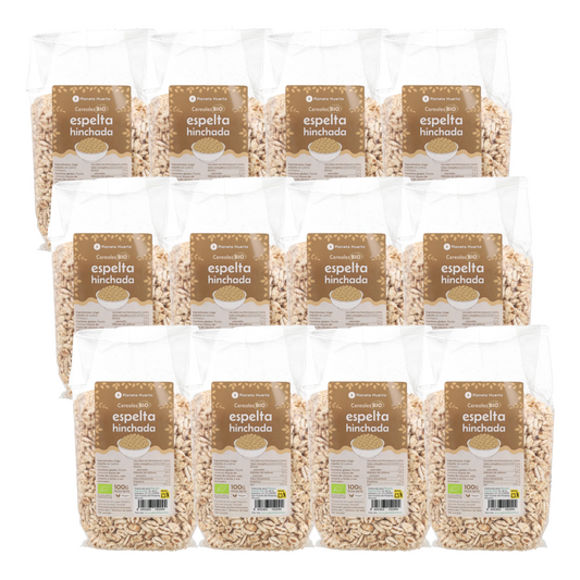 Lot de 12x Blé épeautre soufflé BIO Planeta Huerto 100 g