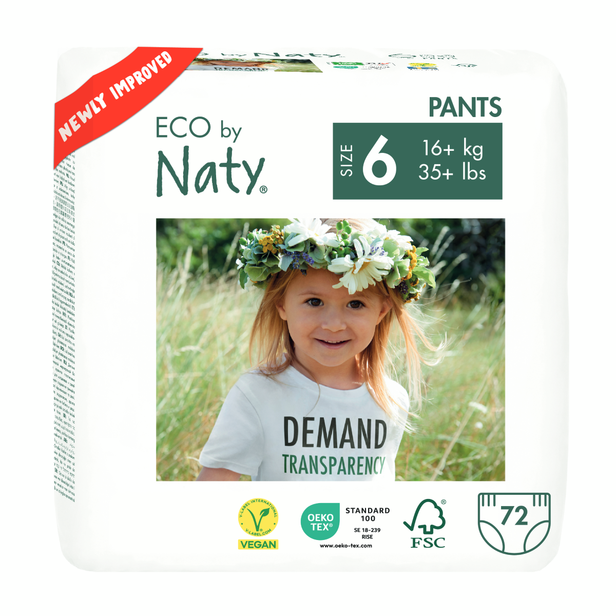 Lot de couches Bragapañal n° 6 Naty 16+ kg 36 unités