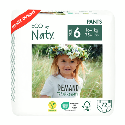 Lot de couches Bragapañal n° 6 Naty 16+ kg 36 unités