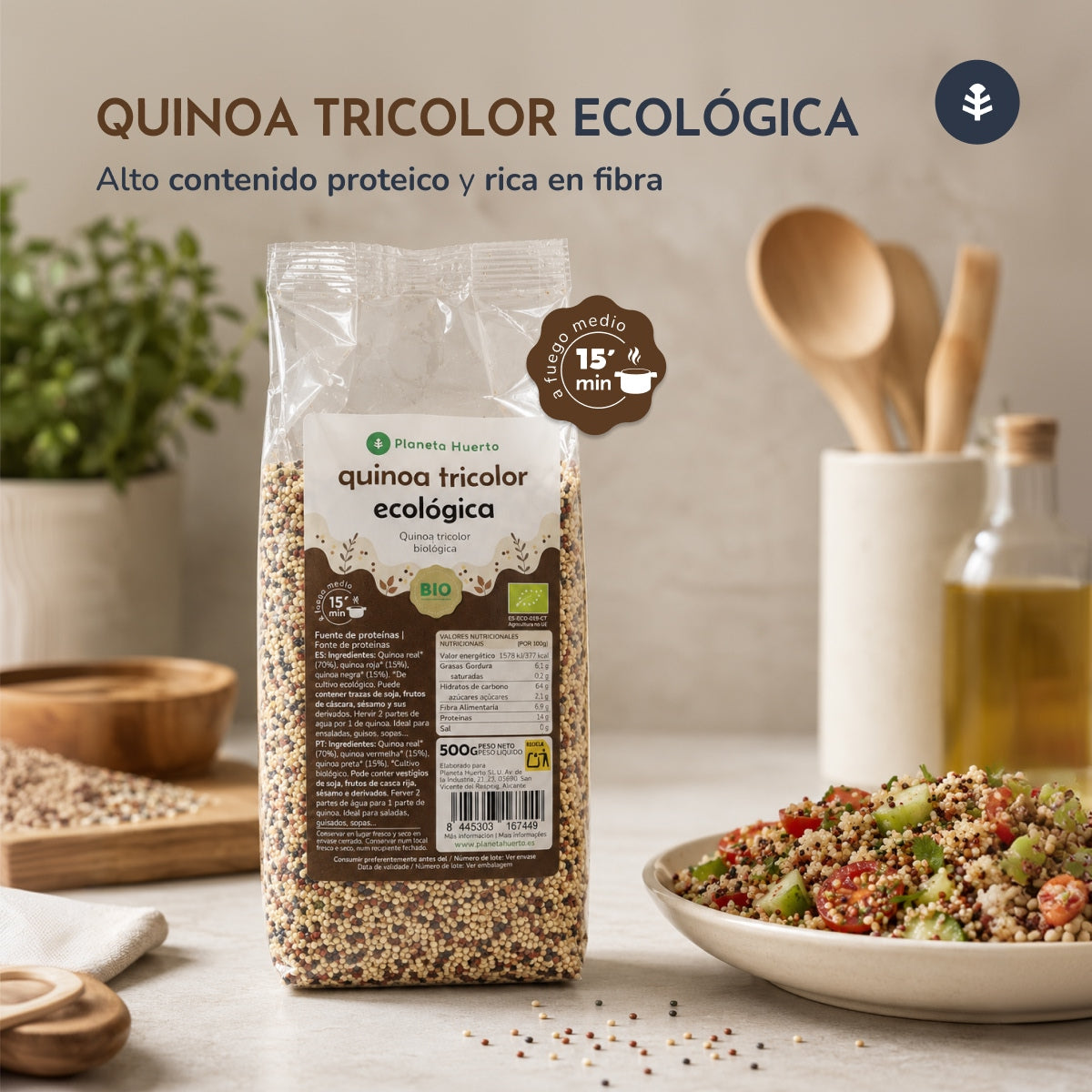 Quinoa tricolore ECO Planeta Huerto 500 g