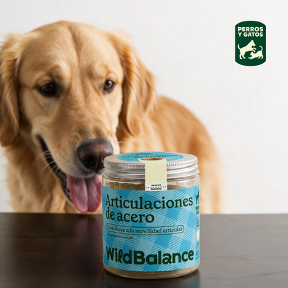 Articulations d'acier Complément naturel pour animaux de compagnie Wild Balance 100 g
