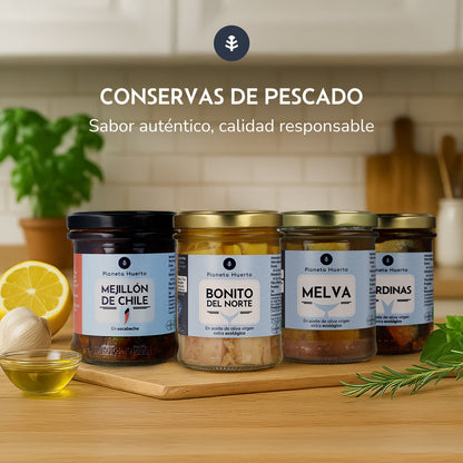 Pack 12x Caballa en aceite de oliva virgen extra ECO Planeta Huerto 190 g