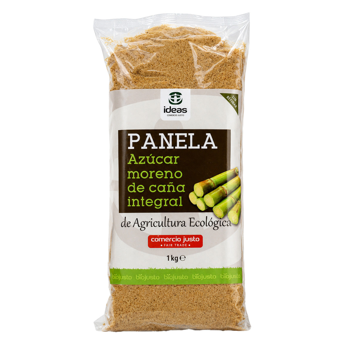 Sucre brun complet de canne à sucre biologique Ideas 1 kg