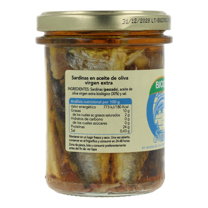 Sardinas en conserva Bio Biocop 195 g