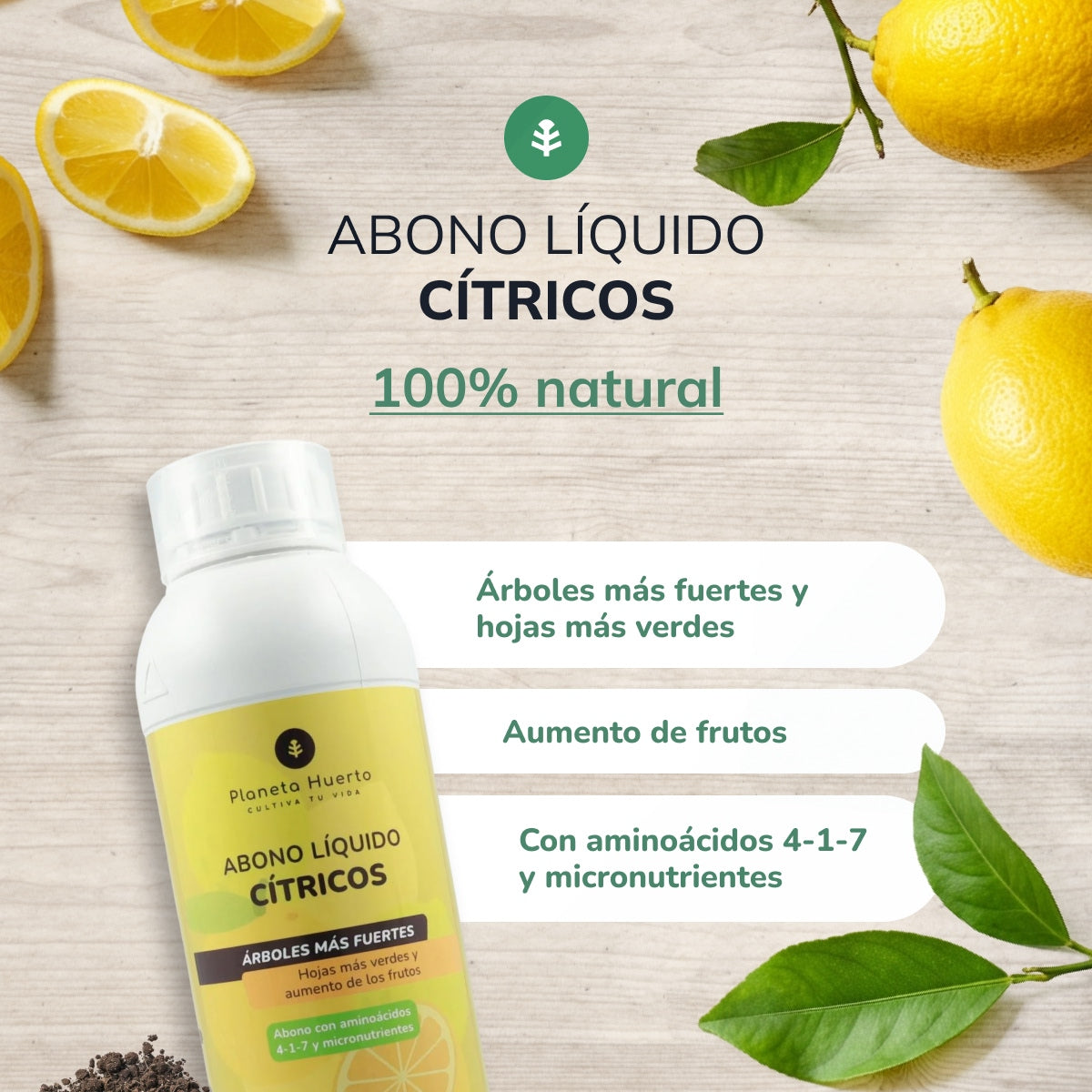 Engrais liquide pour agrumes Planeta Huerto 1 l