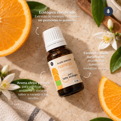 Huile essentielle d'orange douce Bio Planeta Huerto 15 ml