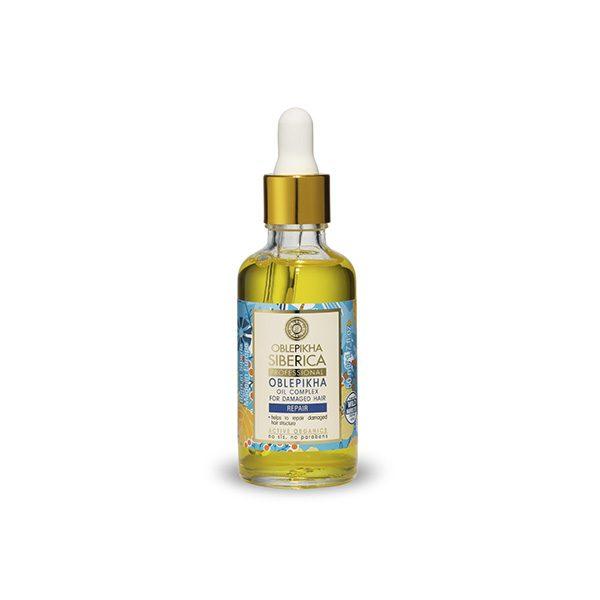Complejo de aceites Oblepikha para cabellos dañados, 50 ml
