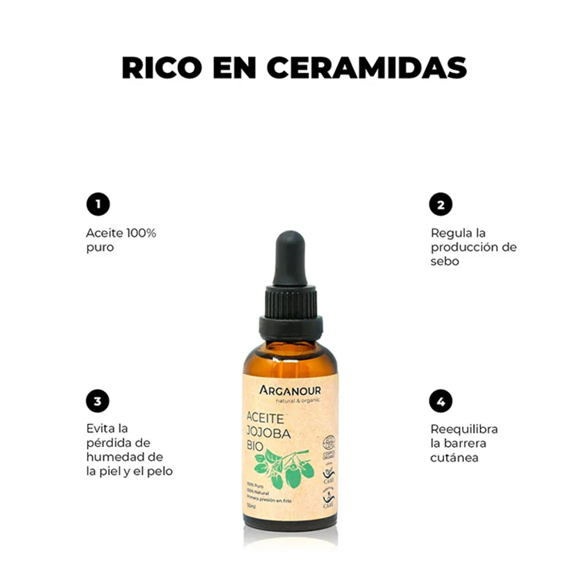 Aceite de jojoba 100% BIO Arganour 50ml