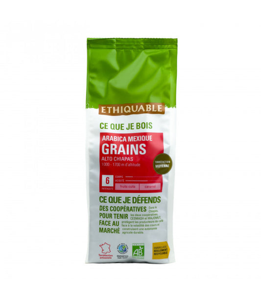Café Premium en grains Congo 100 % Arabica d'altitude BIO 500 g