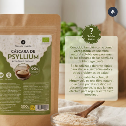 Cáscara de Psyllium Husk ECO Planeta Huerto 200 g