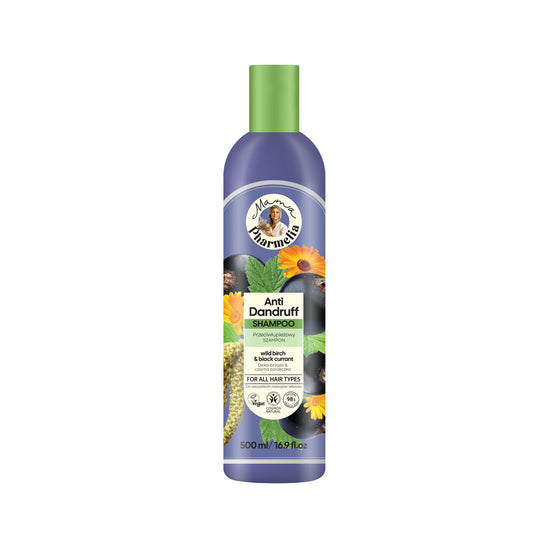 Champú anticaspa con Abedul Silvestre y Grosella Negra, Mama Pharmelia, 500 ml