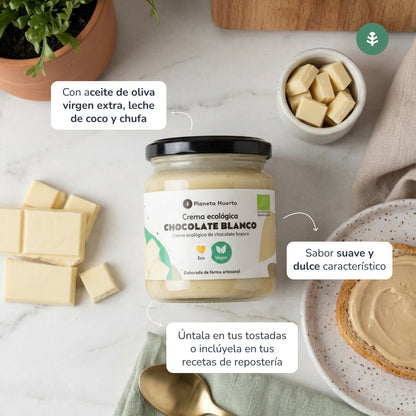 Crème de chocolat blanc végétalienne ECO Planeta Huerto 230 g