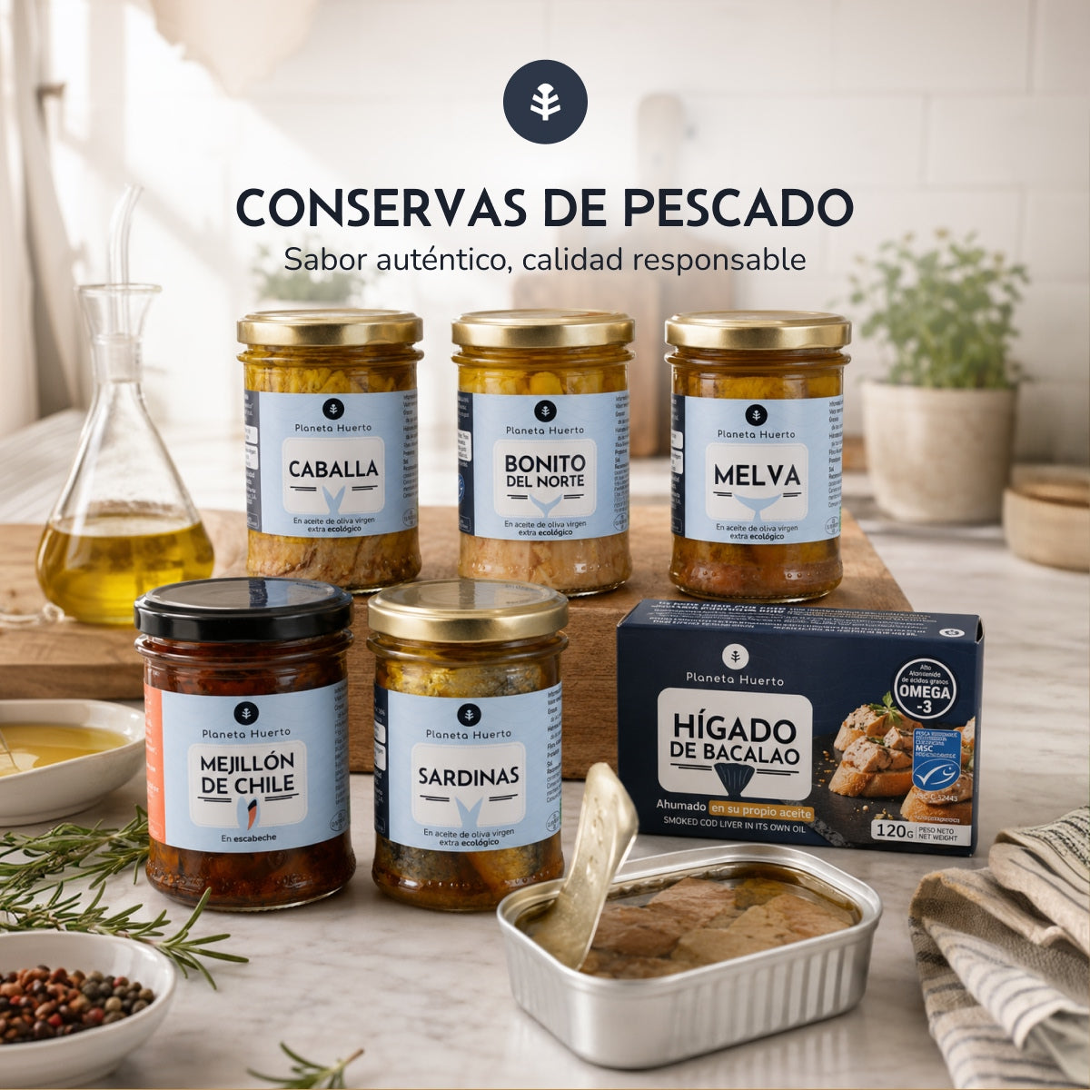 Foie de morue dans son huile Planeta Huerto 120 g