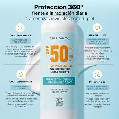 Crème solaire SPF 50 Alma Secret  200 ml