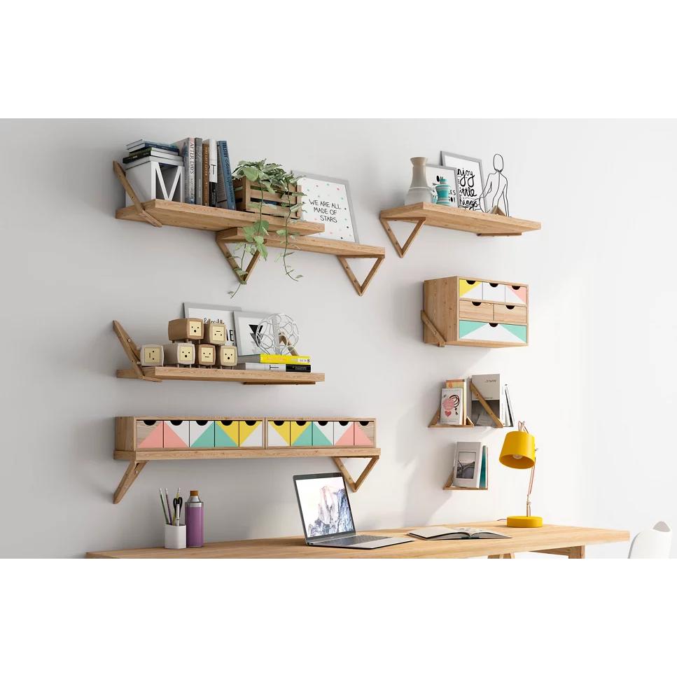 Balda mural Triangle 90x17 cm