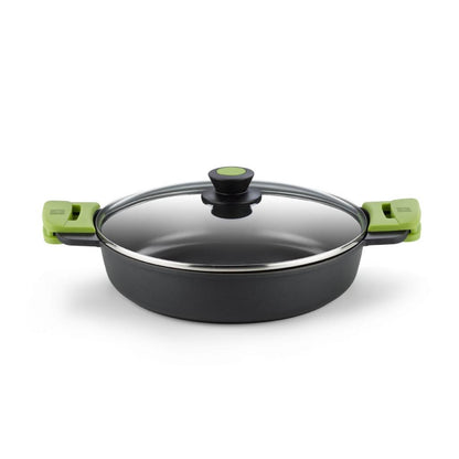 Cacerola baja ECO+ con tapa aluminio fundido Bra Prior 36 cm