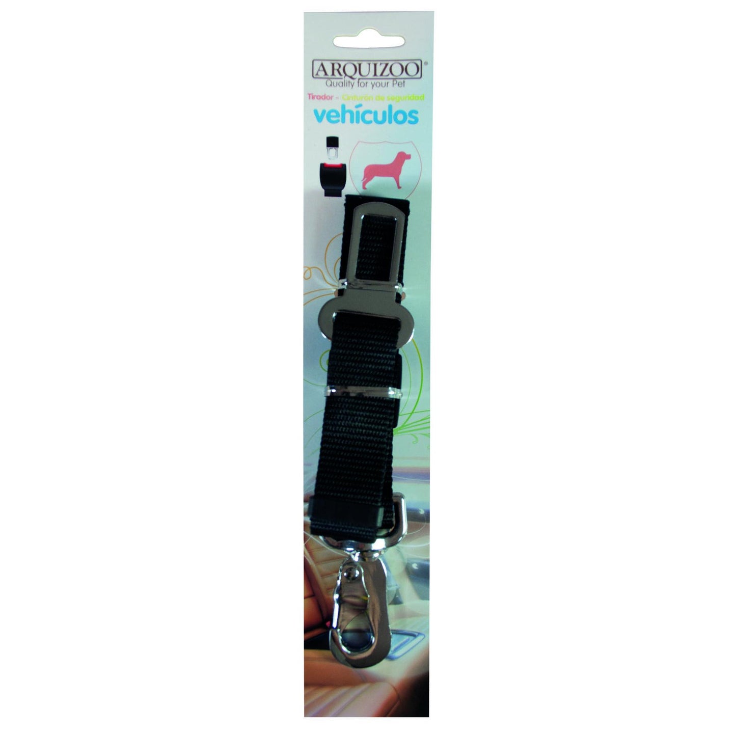 Arquivet Tirador cinturón seguridad regulable negro 45-70 cm