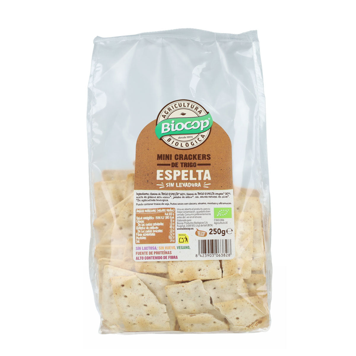 Mini crackers au blé d'épeautre Biocop 250 g